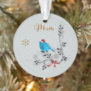 Bluebird  & Mom Ornament