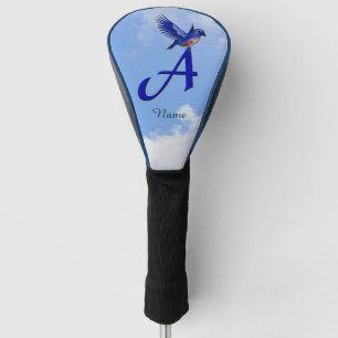 Bluebird Monogram Initial A Personalized Golf Head Cover