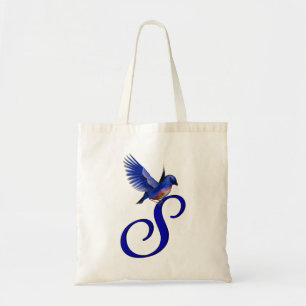 Bluebird Monogram Initial S Tote Bag