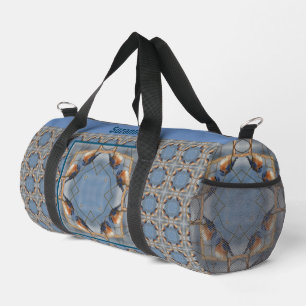 Bluebird Nature Abstract Personalized   Duffle Bag