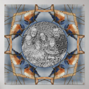 Bluebird Nature Frame Create Your Own Photo Poster