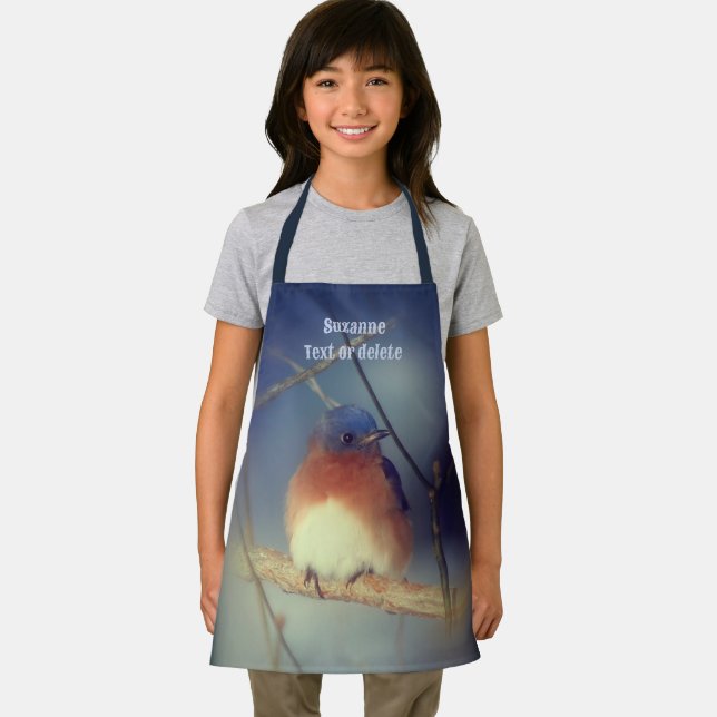 Bluebird Nature Wildlife Personalized Apron (Insitu)
