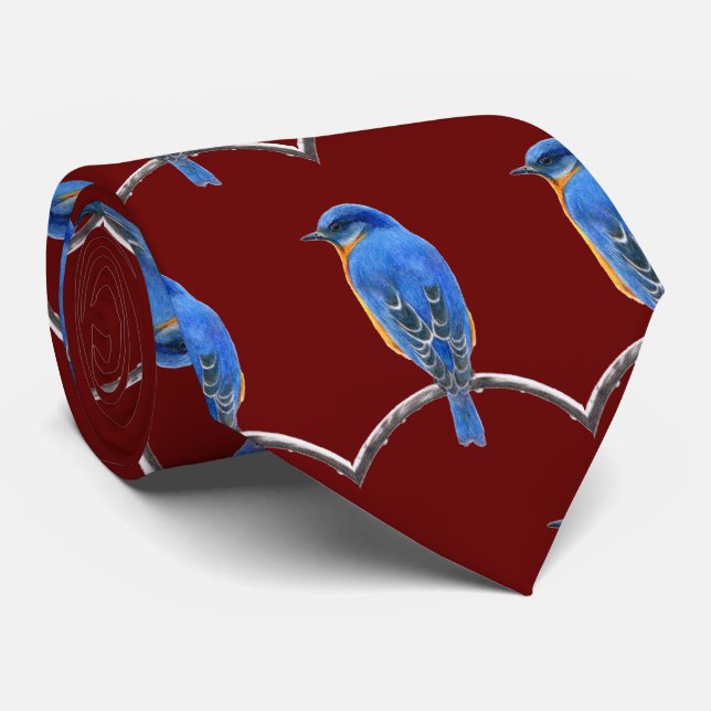 Bluebird Neck Tie (Rolled)