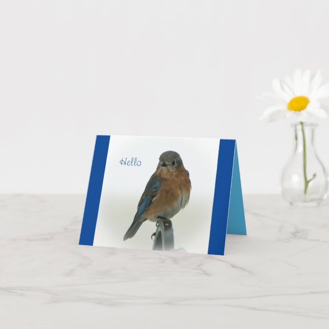 Bluebird of Happiness Card (Small Plant)