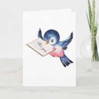 Bluebird of Happiness Graduation Card