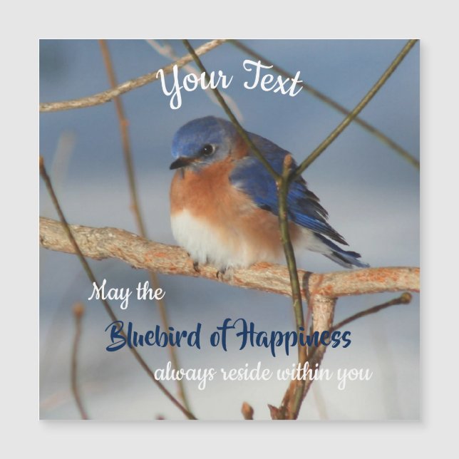 Bluebird Of Happiness Inspiration Magnet (Devant)