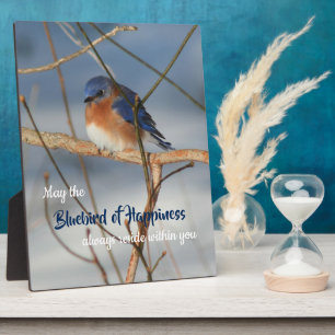 Bluebird Of Happiness Inspirational Plaque