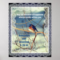 Bluebird Of Happiness Personalized Wedding 