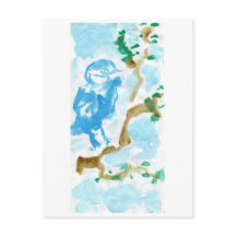 Bluebird of happiness postcard