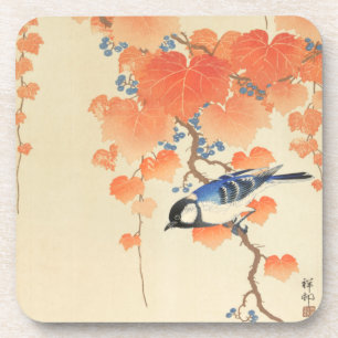 Bluebird on a Paulownia Tree Coaster