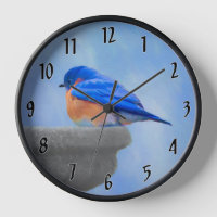 Bluebird Painting - Original Bird Art