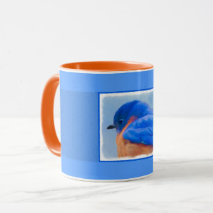 Bluebird Painting - Original Bird Art Mug