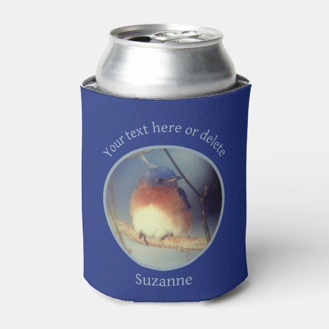 Bluebird Personalized  Can Cooler (Can Front)