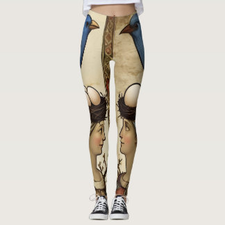 Bluebird Renaissance Happiness Uniquely Charming Leggings