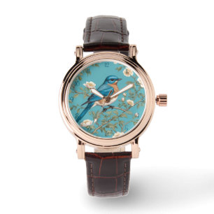 Bluebird William Morris Inspired Turquois  Watch