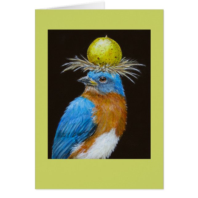 bluebird with scuppernong card (Front)