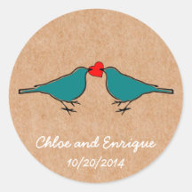 Bluebirds and Love Heart Wedding