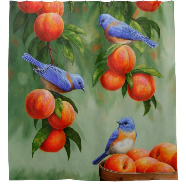 Bluebirds and Peaches Blue (Front)