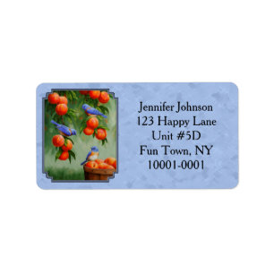 Bluebirds and Peaches Blue Label