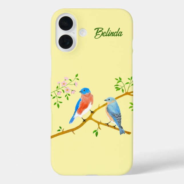 Bluebirds Case-Mate iPhone Case (Back)