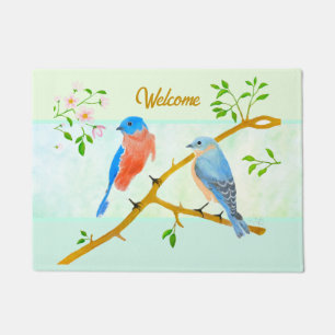 Bluebirds Doormat