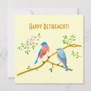 Bluebirds Flat Card