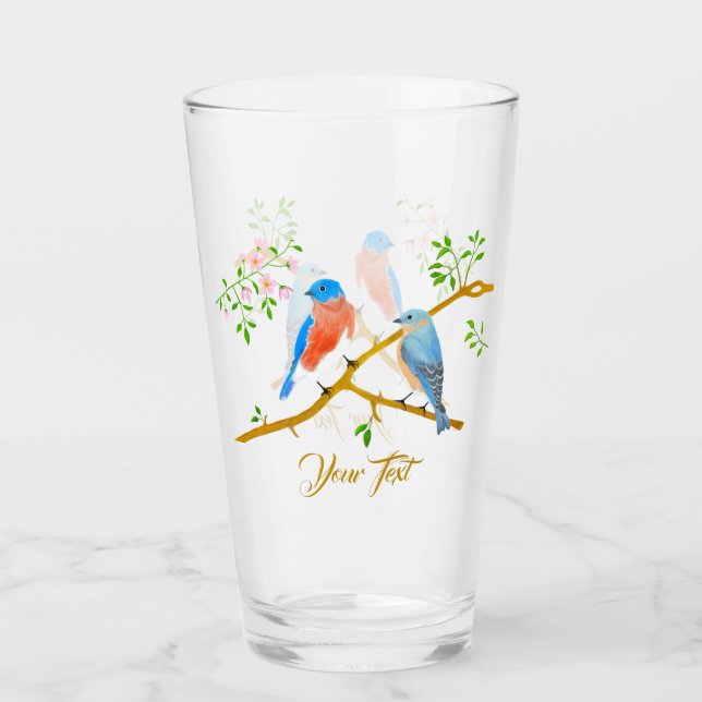 Bluebirds Glass (Front)