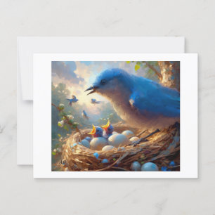 Bluebirds Hatch, Postcard