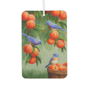 Bluebirds in a Peach Tree Orchard Air Freshener