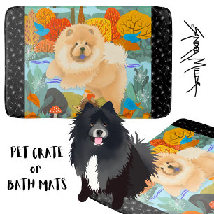 BLUEBIRDS OF HAPPINESS Chow dog crate pad Bath Mat