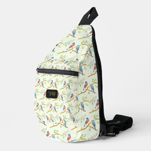 Bluebirds Sling Bag (Right Corner)