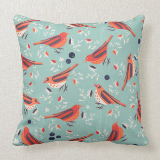 Bluebirds Throw Pillow