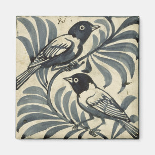 Bluebirds (w/c on paper) magnet