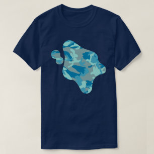 BlueBlast Camo Pattern Paint Splat T-Shirt