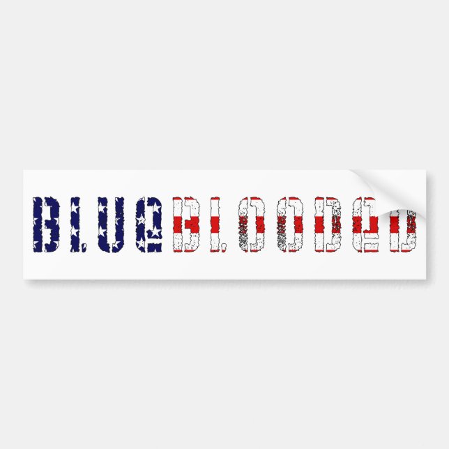 blueblooded. bumper sticker (Front)