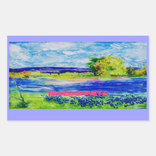 bluebonnet art sticker