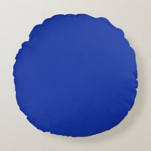 Bluebonnet Blue Round Pillow