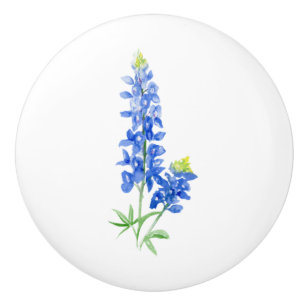 Bluebonnet Ceramic Knob