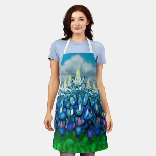 Bluebonnet Country Scene Apron