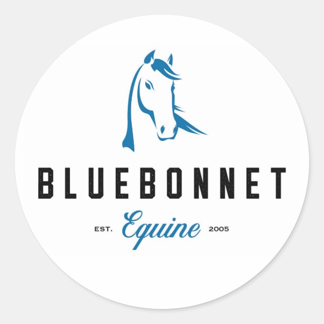 Bluebonnet Equine Stickers (Devant)