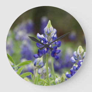 Bluebonnet Field Round Clock