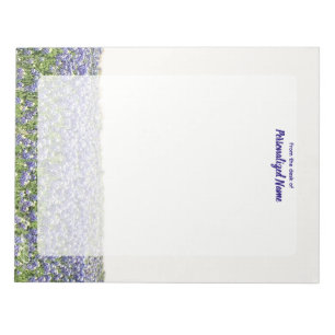 Bluebonnet Field Unlined Notepad