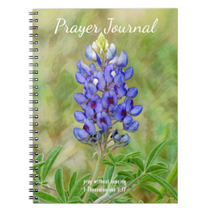 Bluebonnet Fleur Bleu Fleur Art Prière Journal