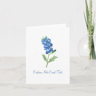 Bluebonnet Flowers Texas Elegant Art Note Card