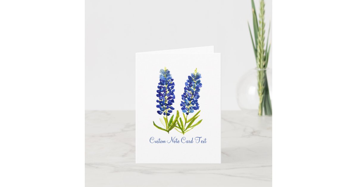 Flowers Texas Elegant Art Note Card Zazzle