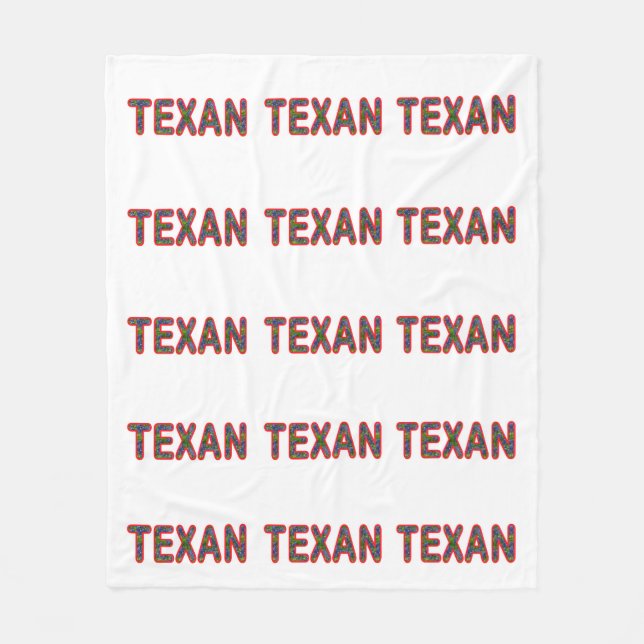 Bluebonnet Texan Fleece Blanket (Front)