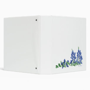 Bluebonnet Wild Flowers, Texas Flowers Binder