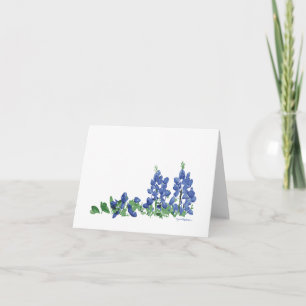 Bluebonnet Wild Flowers, Texas Flowers Card