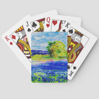 Bluebonnet  Wildflowers Playing Cards