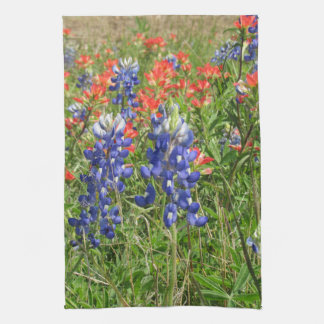 Bluebonnets and Indian Paintbrushes Kitchen Towel